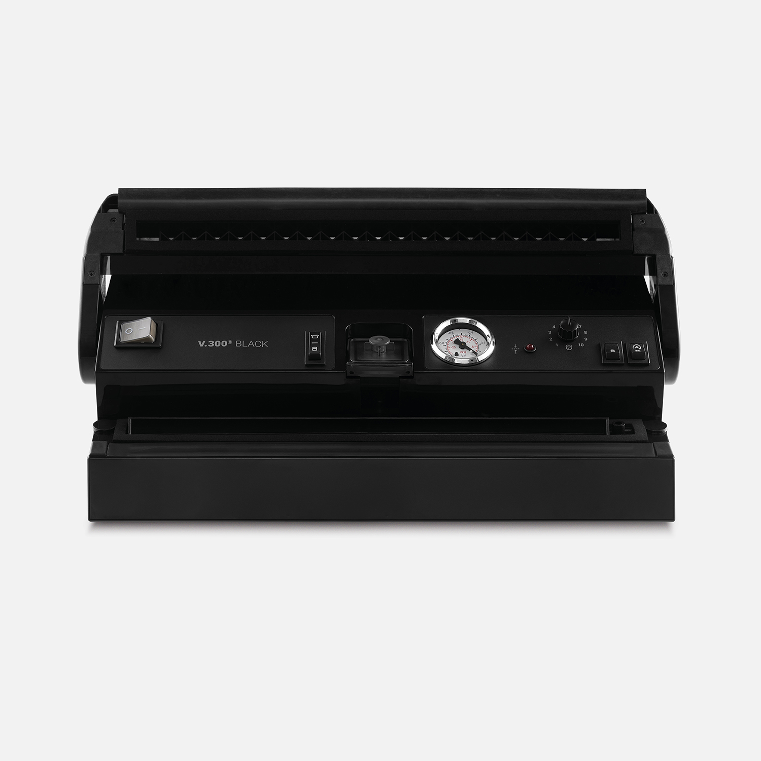 V.300 Black vacuum sealer with open device flap