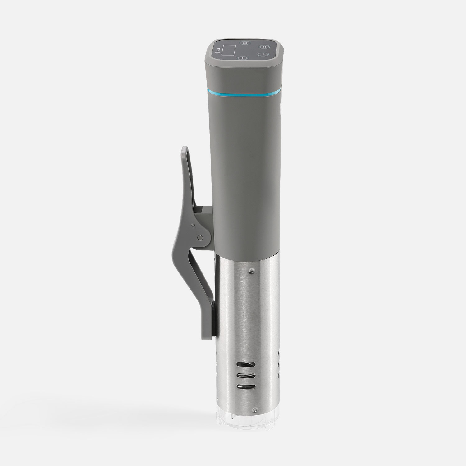 Light gray sous-vide stick LX.20 with retaining clip