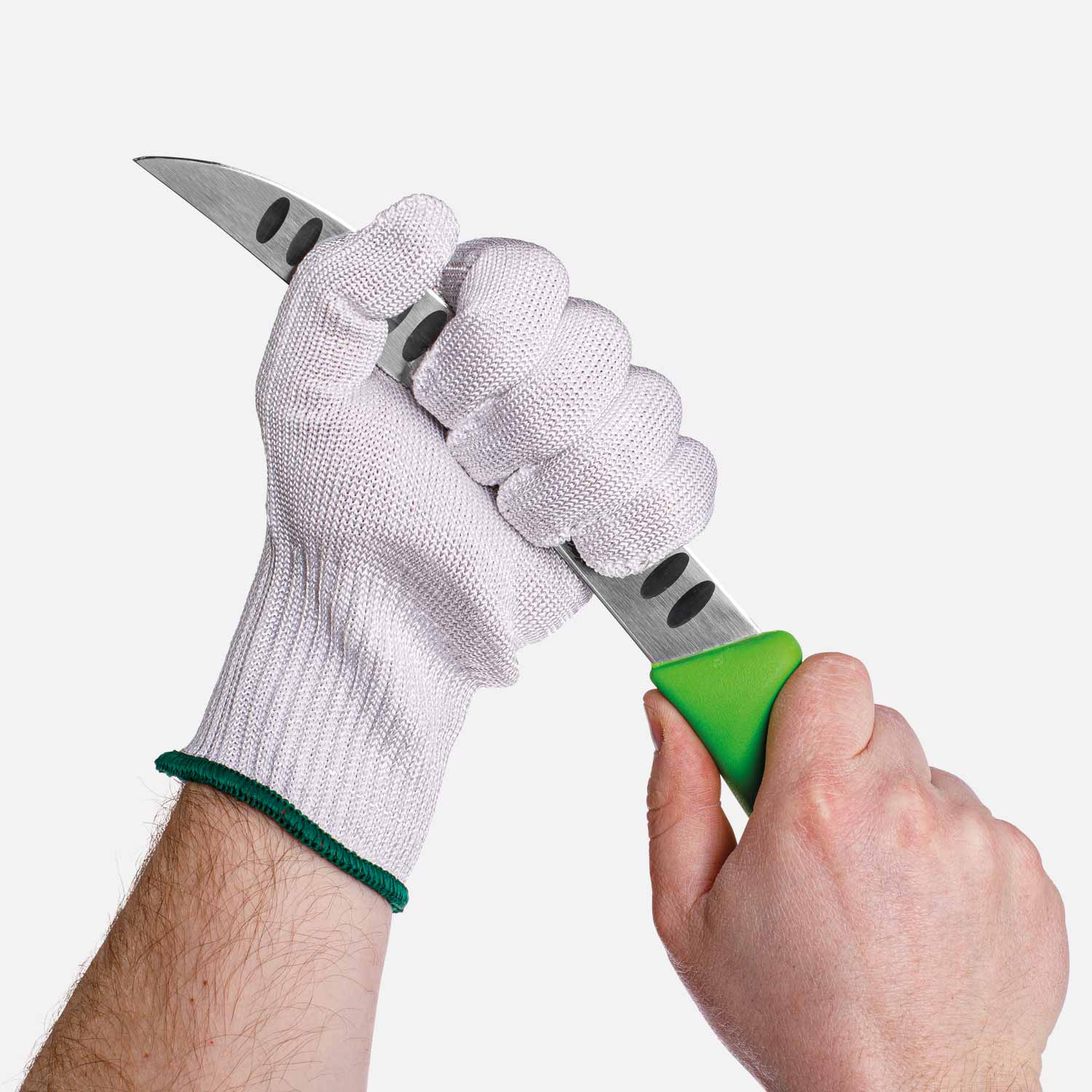 White cut resistant glove