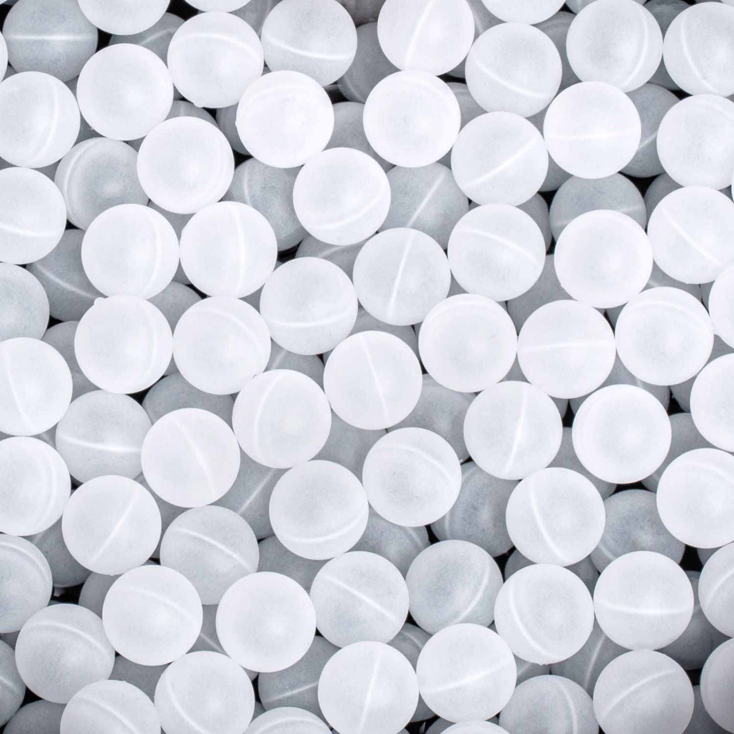 White plastic insulation balls