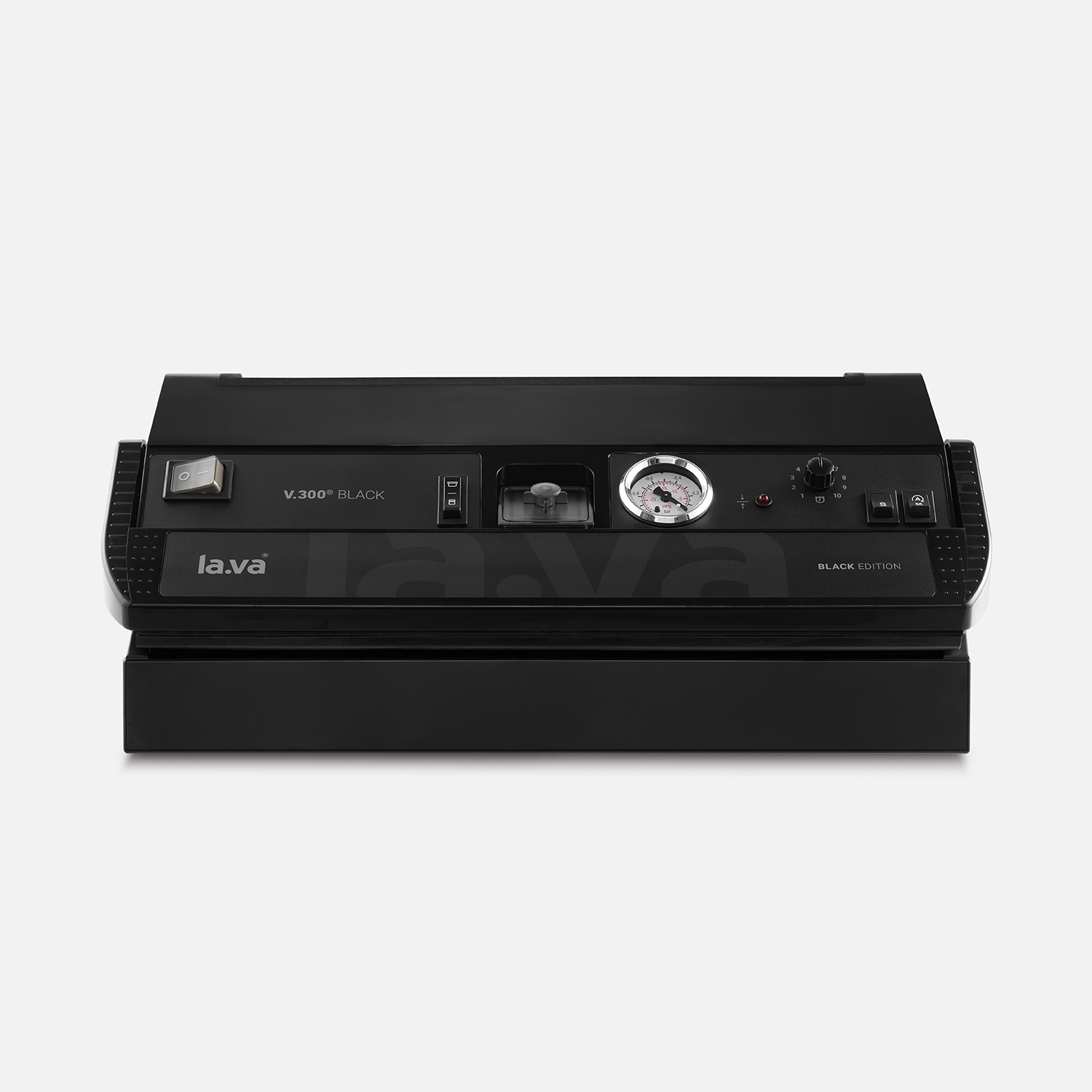 V.300 Black vacuum sealer with closed device flap