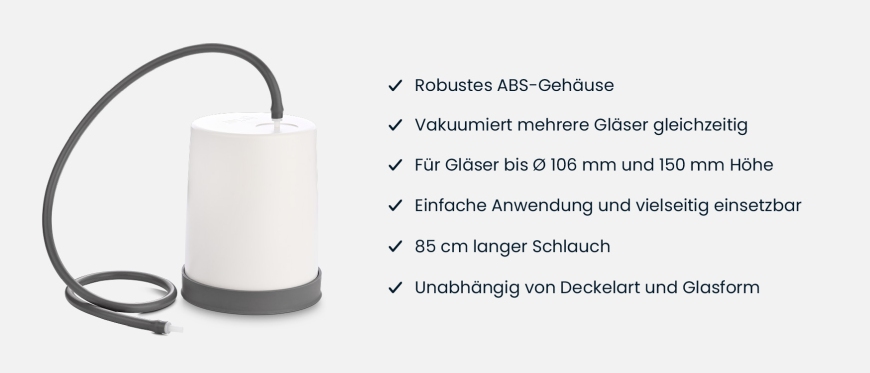 Lava Flex Vakuumglocke mit Produktinfos