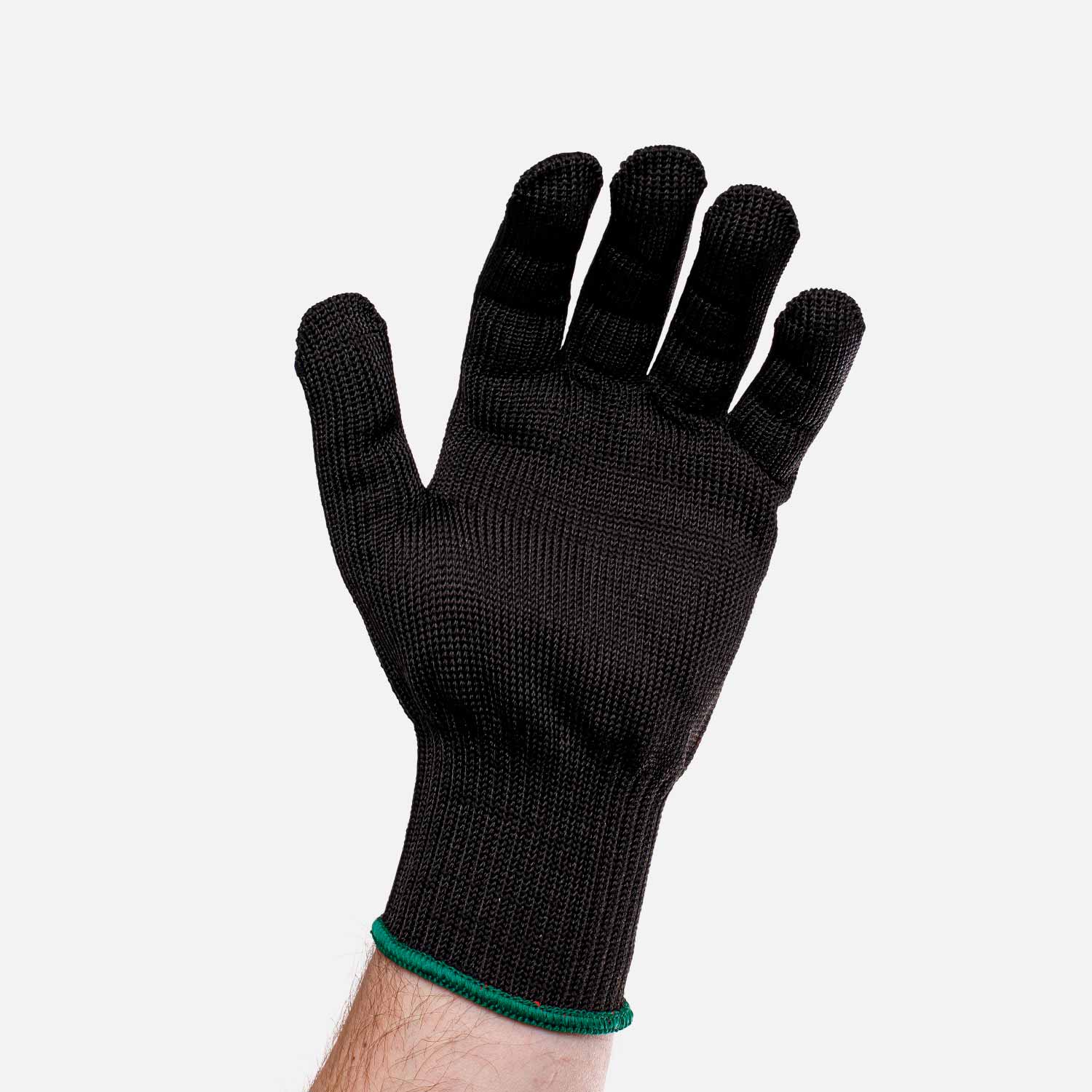 Black cut resistant glove