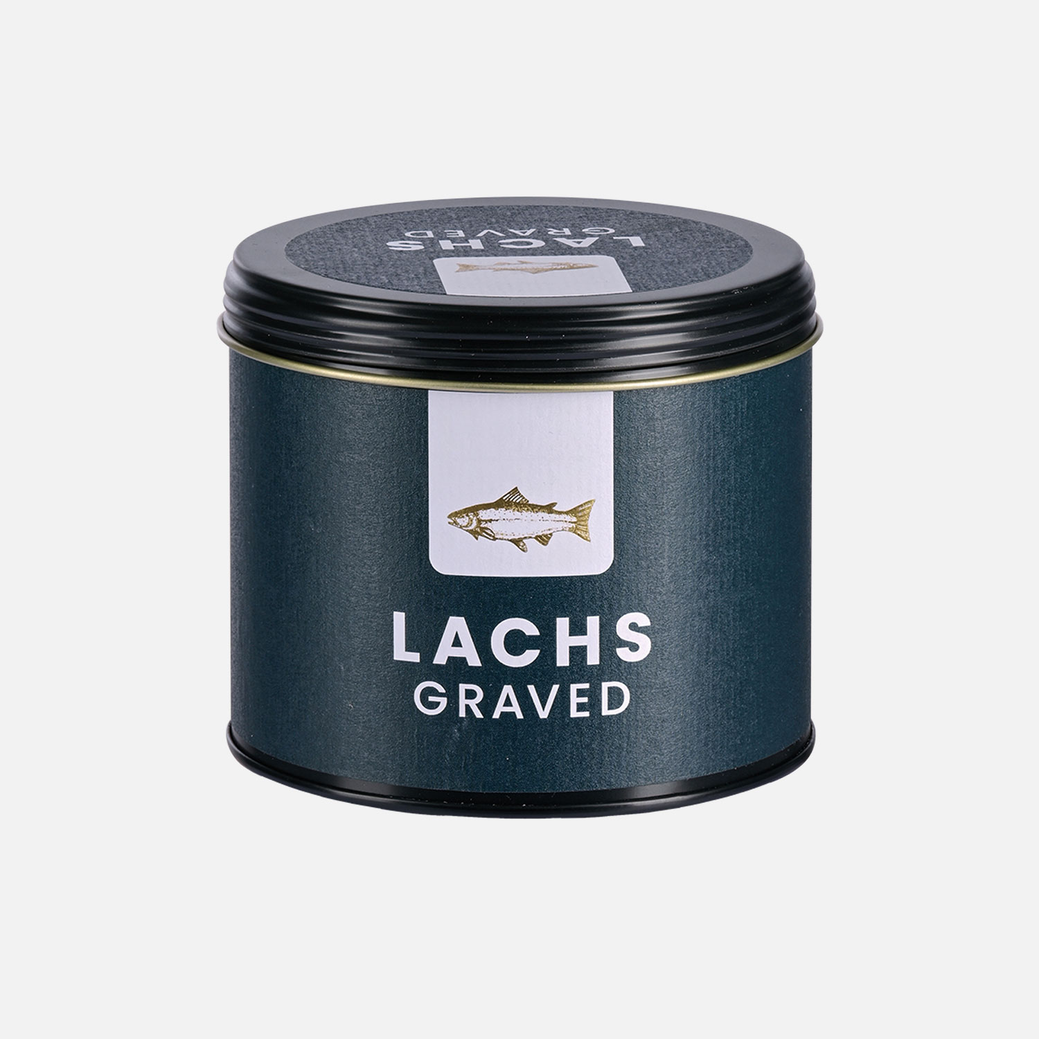 Graved salmon spice mix in a tin
