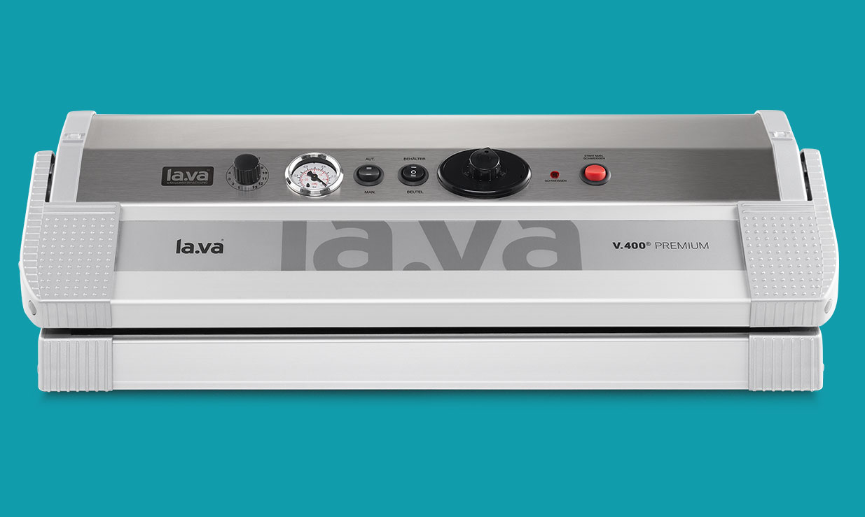 Lava V.400® Premium vacuum sealer - manometer display